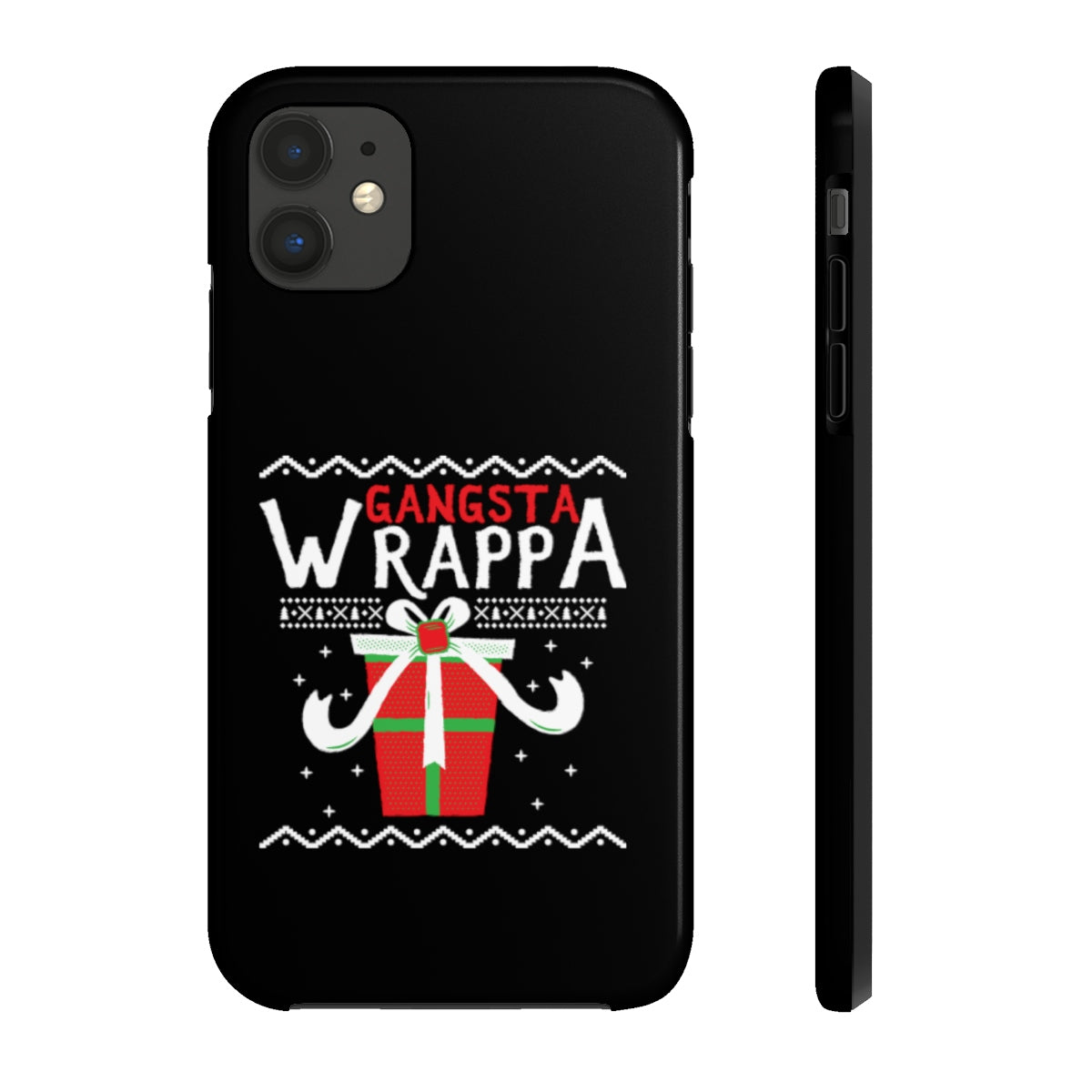 Gangsta Wrappa Christmas Phone Case - Alpha Dawg Designs