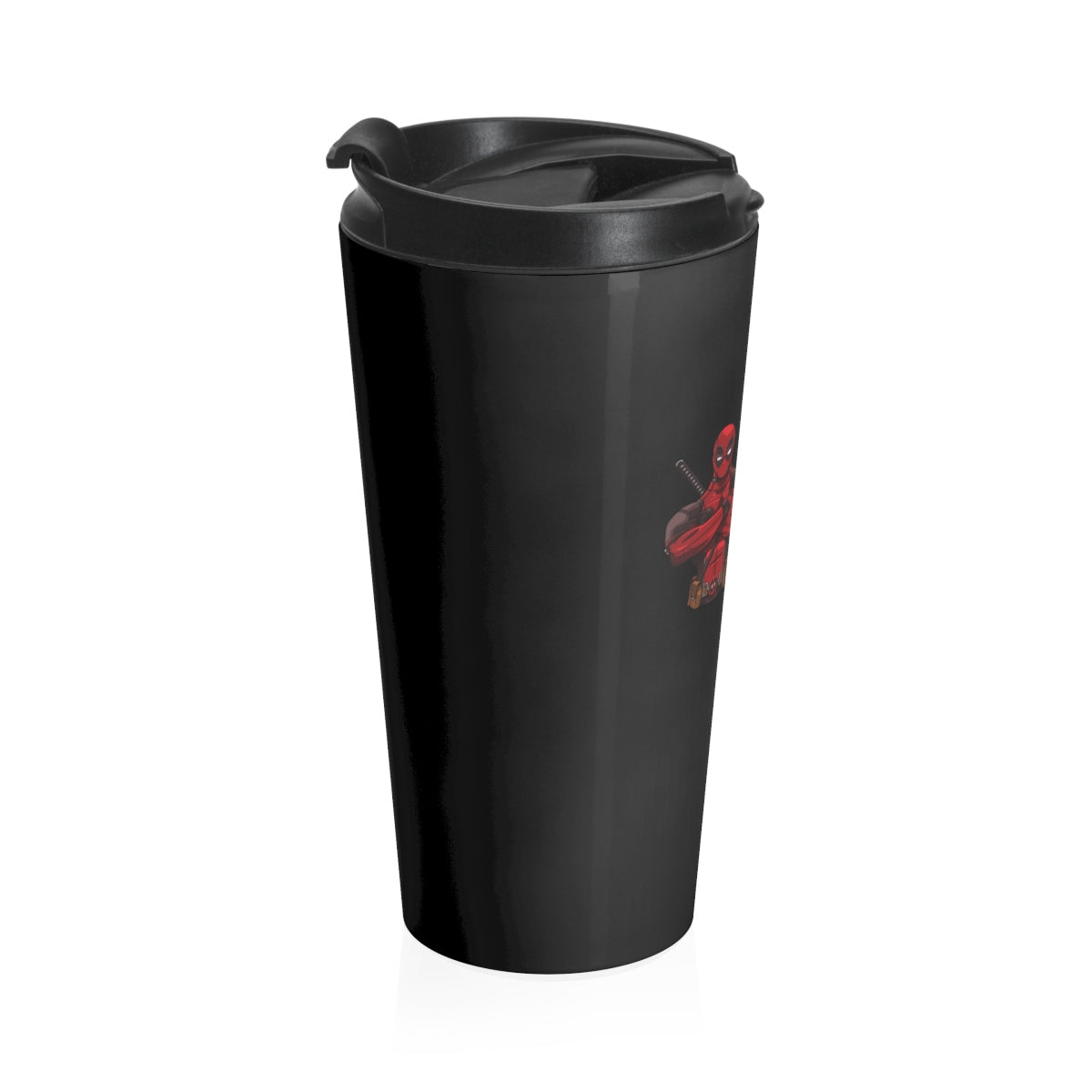 Deadpool I Don't Care Stainless Steel Travel Mug - Alpha Dawg Designs