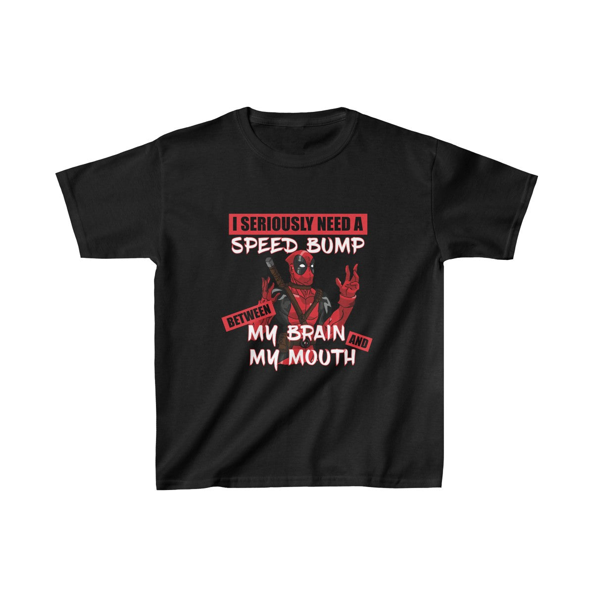 Deadpool Speed Bump Youth T-Shirt - Alpha Dawg Designs