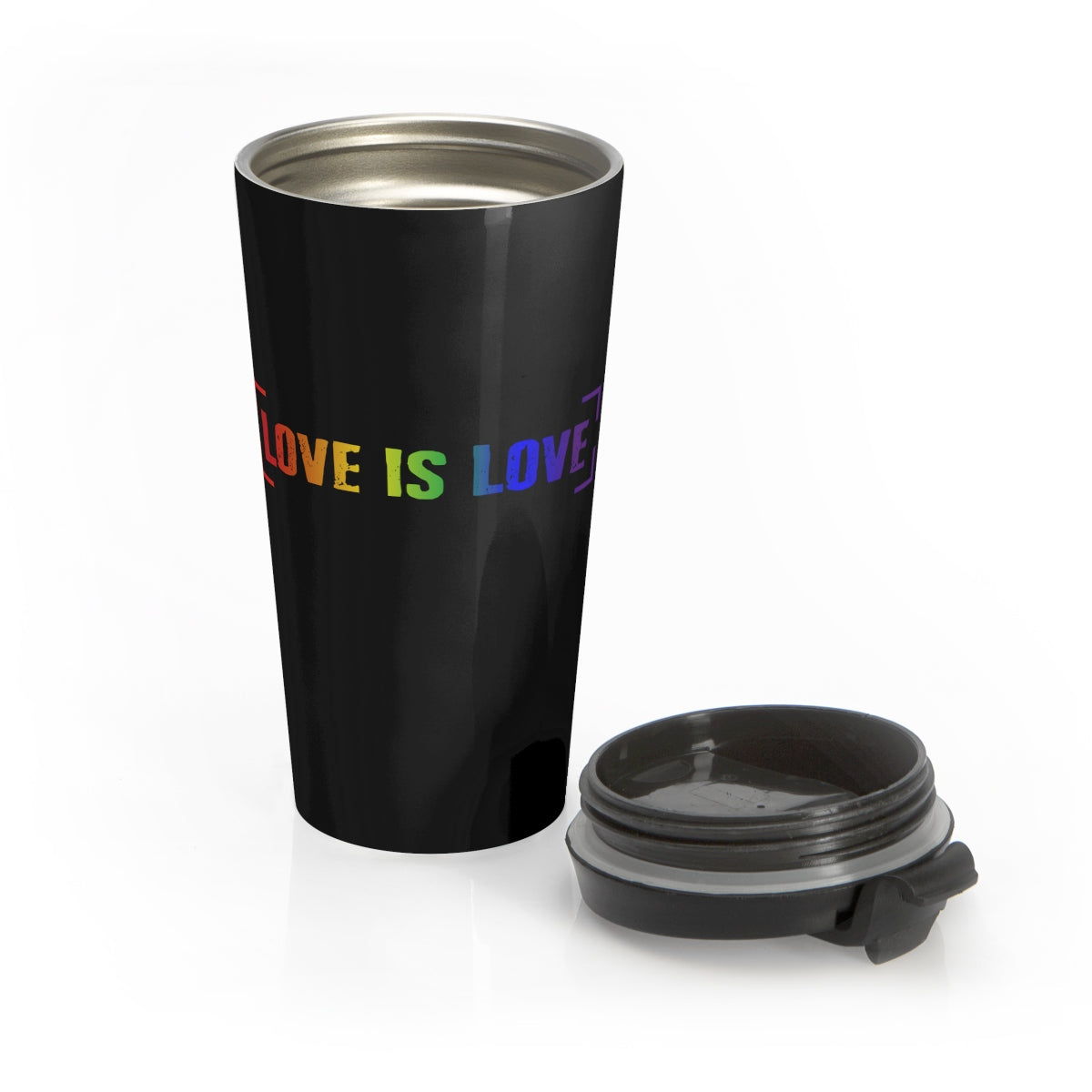 Love Is Love Stainless Steel Travel Mug - Alpha Dawg Designs