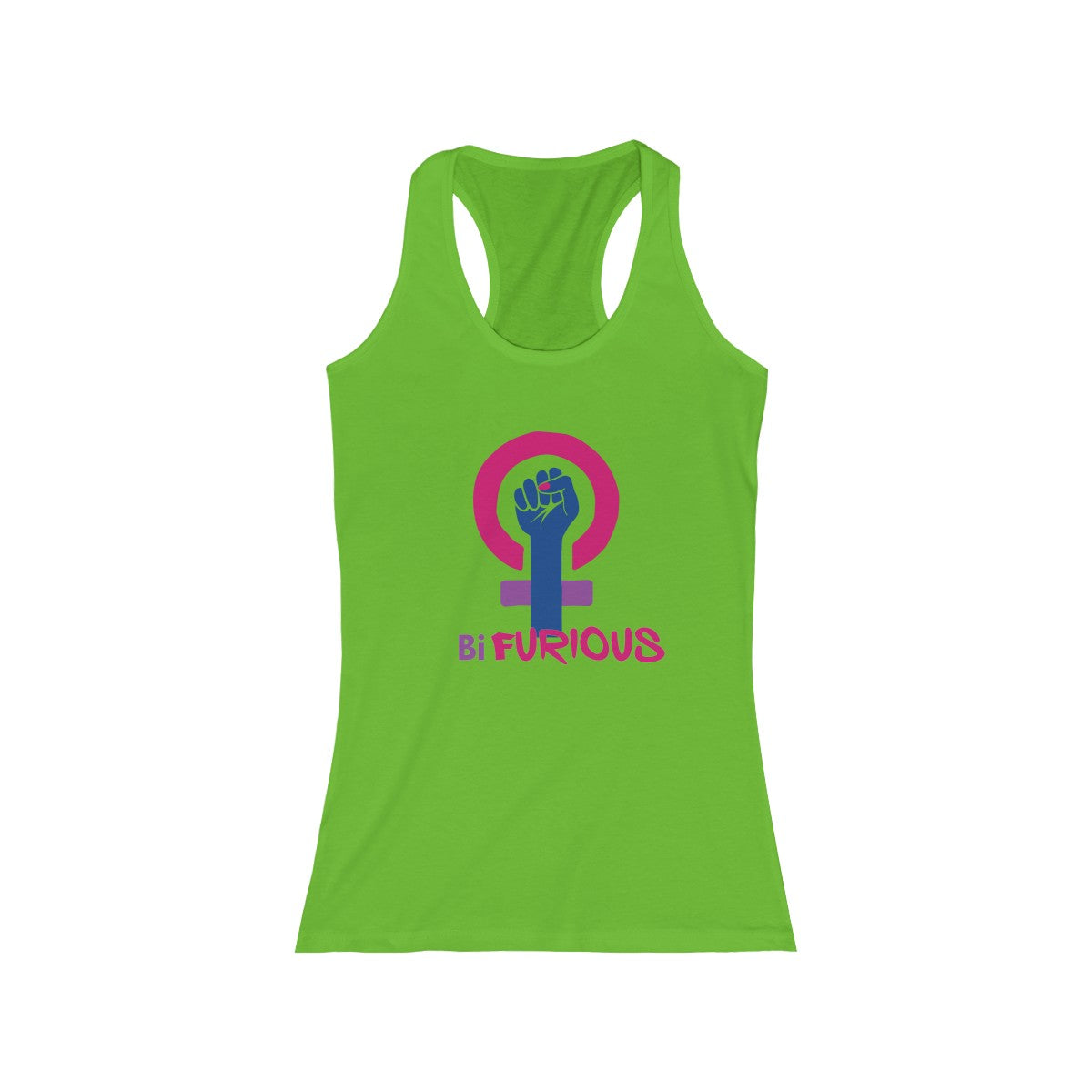 Women's Slim Fit Racerback Tank - Alpha Dawg Designs