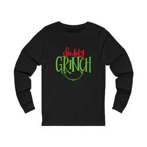 Daddy Grinch Long Sleeve Christmas Tee - Alpha Dawg Designs