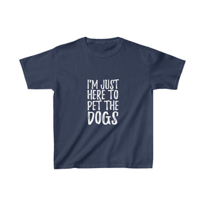 Here to Pet the Dogs Kids Tee - Alpha Dawg Designs