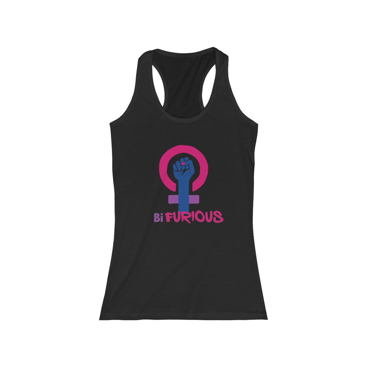 Women's Slim Fit Racerback Tank - Alpha Dawg Designs