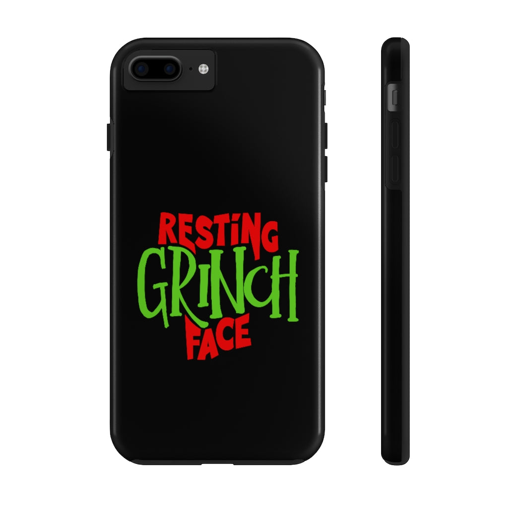 Resting Grinch Face Phone Case - Alpha Dawg Designs