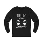 Chillin With My Snowmies Long Sleeve Tee - Alpha Dawg Designs