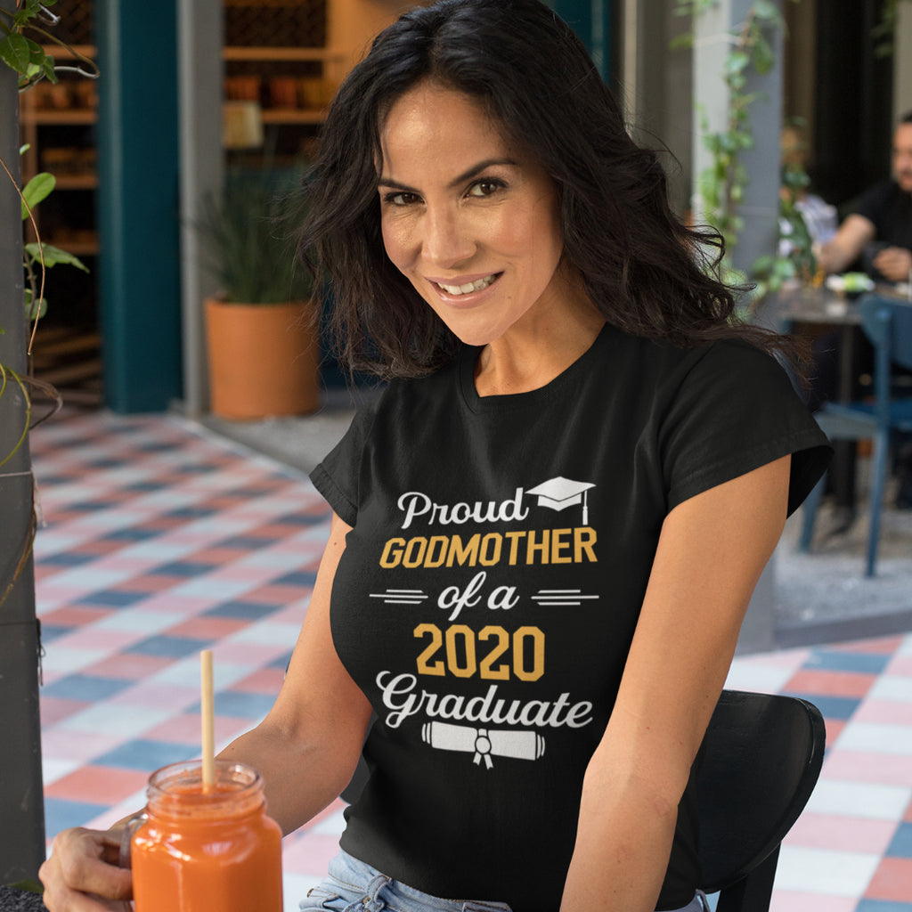 Proud Godmother of a 2020 Graduate T-Shirt - FREE CUSTOMIZATION! - Alpha Dawg Designs