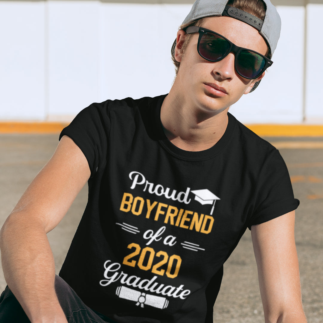 Proud Boyfriend of a 2020 Graduate T-Shirt - FREE CUSTOMIZATION! - Alpha Dawg Designs