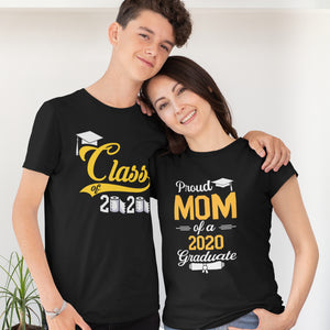 Proud Mom of a 2020 Graduate T-Shirt - FREE CUSTOMIZATION! - Alpha Dawg Designs
