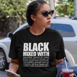 Black Mixed With Black T-Shirt - Alpha Dawg Designs