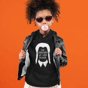 On Wednesdays We Wear Black Kids Tee | Addams Family | Halloween Tee - Alpha Dawg Designs