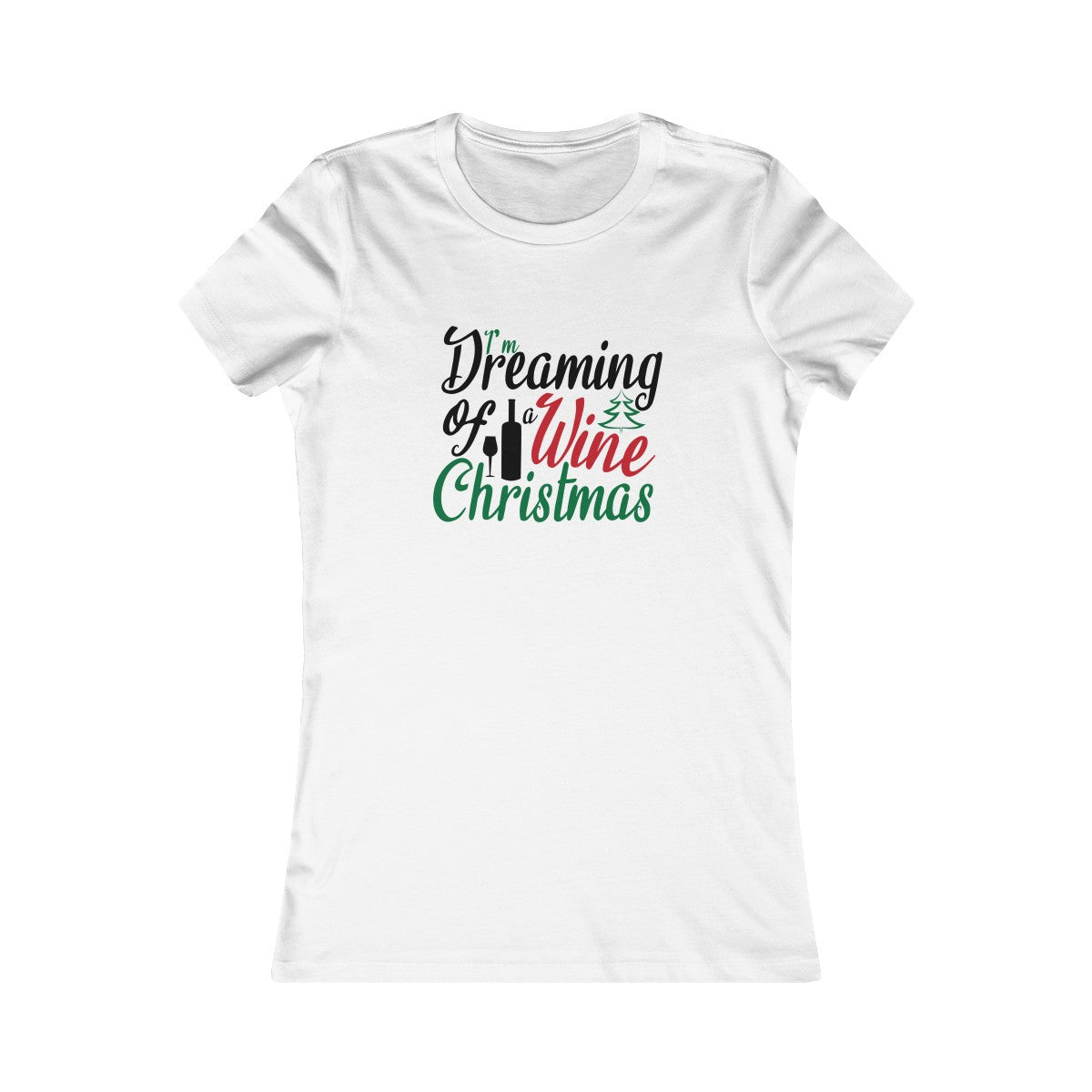 Dreaming of a Wine Christmas Tee | Holiday T-Shirt - Alpha Dawg Designs