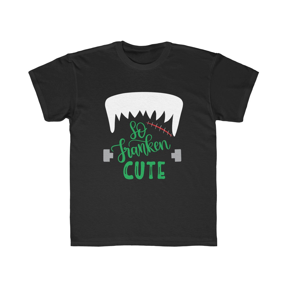So Franken Cute Kids Graphic Tee | Kids Halloween Tee | Halloween Boys Tee - Alpha Dawg Designs