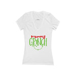 Mommy Grinch V-Neck Christmas Tee - Alpha Dawg Designs