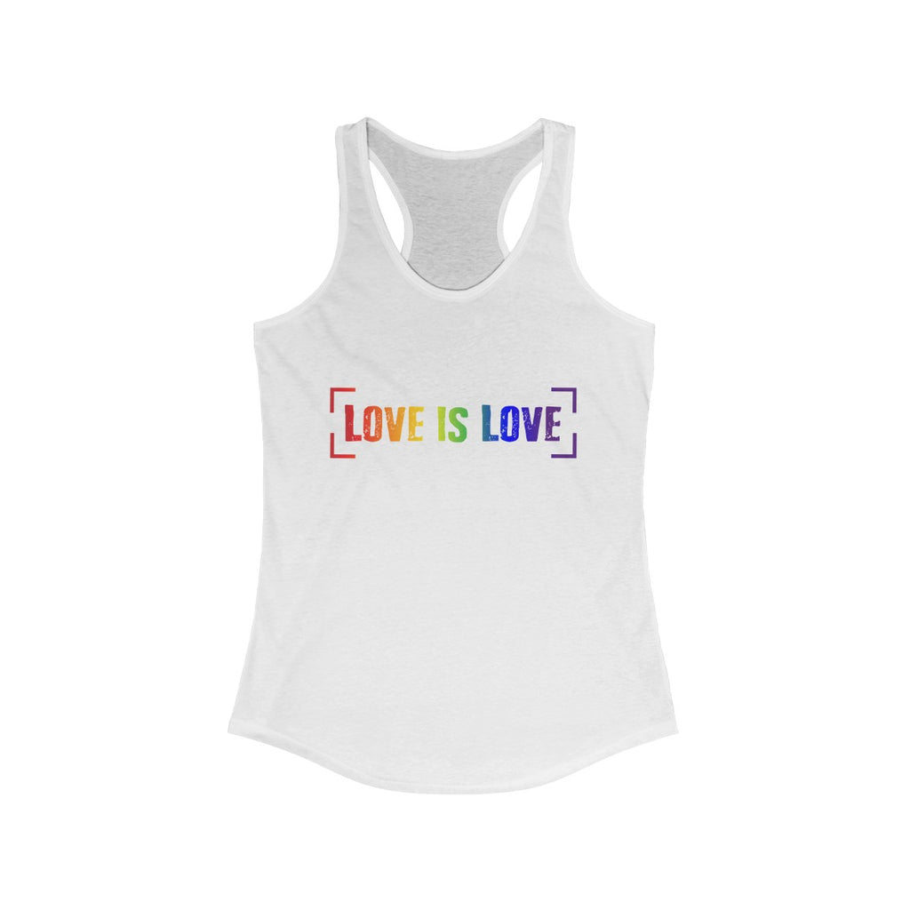 Love Is Love Women's Ideal Racerback Tank - Alpha Dawg Designs