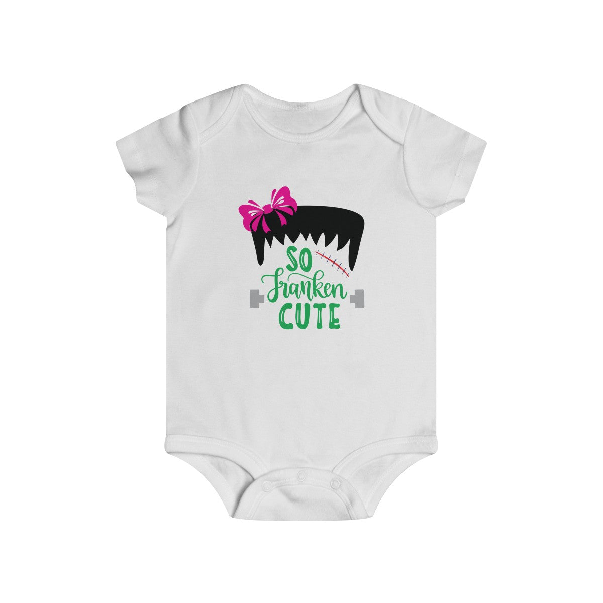 So Franken Cute Infant Girls Bodysuit Onesie - Alpha Dawg Designs