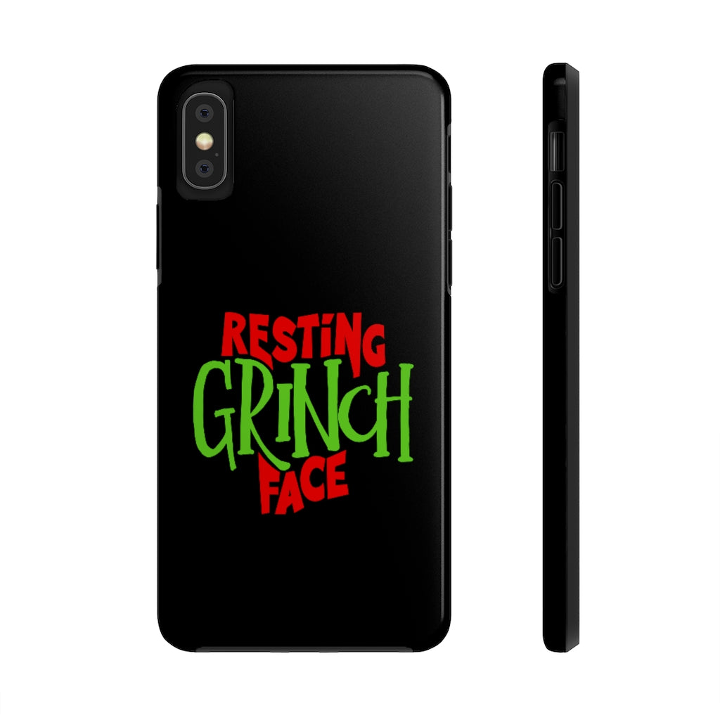 Resting Grinch Face Phone Case - Alpha Dawg Designs