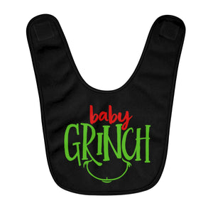 Baby Grinch Christmas Bib - Alpha Dawg Designs