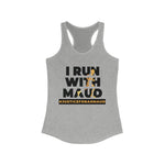 I Run With Maud | Justice for Ahmaud Arbery Women's Racerback Tank - Alpha Dawg Designs