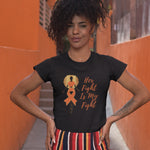Queen Orange Ribbon 'Her Fight' Tee - Alpha Dawg Designs