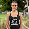 I Run With Maud | Justice for Ahmaud Arbery Women's Racerback Tank - Alpha Dawg Designs