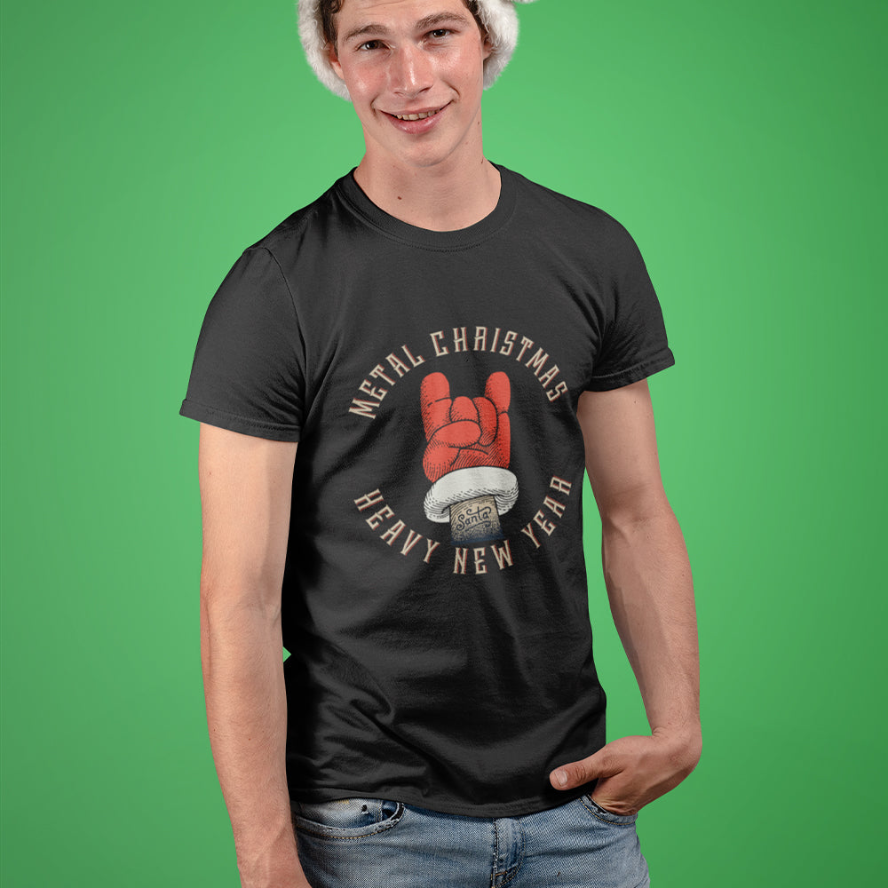 Metal Christmas Unisex Tee - Alpha Dawg Designs