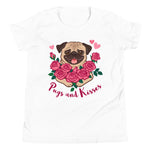 Pugs and Kisses Youth T-Shirt - Alpha Dawg Designs