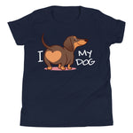 I Love My Dog Youth T-Shirt - Alpha Dawg Designs