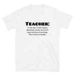 Definition Of A Teacher T-Shirt - Alpha Dawg Designs