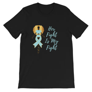 Queen Blue Ribbon 'Her Fight' Tee - Alpha Dawg Designs