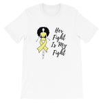 Queen Yellow Ribbon 'Her Fight' Tee - Alpha Dawg Designs