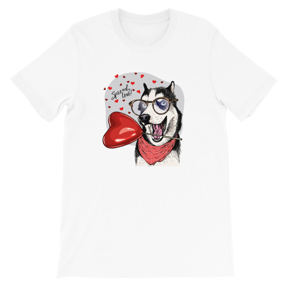 Spread Love - Dog Unisex T-Shirt - Alpha Dawg Designs