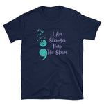 Stronger Than The Storm Short-Sleeve Unisex T-Shirt | Motivational Tee | Suicide Prevention Shirt | PTSD Awareness Shirt - Alpha Dawg Designs