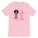 Queen Pink Ribbon 'Stronger Than The Storm' Tee - Alpha Dawg Designs
