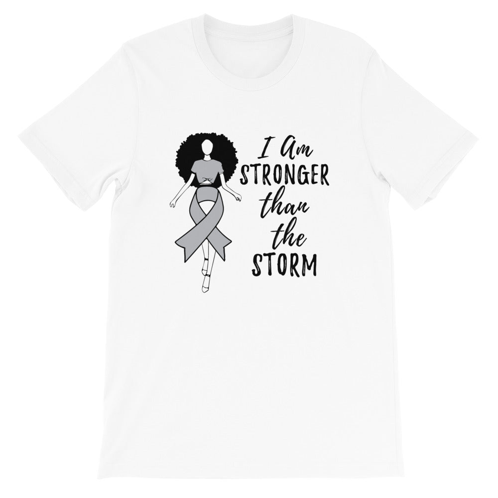Queen Grey Ribbon 'Stronger Than The Storm' Tee - Alpha Dawg Designs