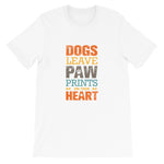 Paw Prints On Your Heart Unisex T-Shirt - Alpha Dawg Designs