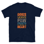 Paw Prints On Your Heart Unisex T-Shirt - Alpha Dawg Designs