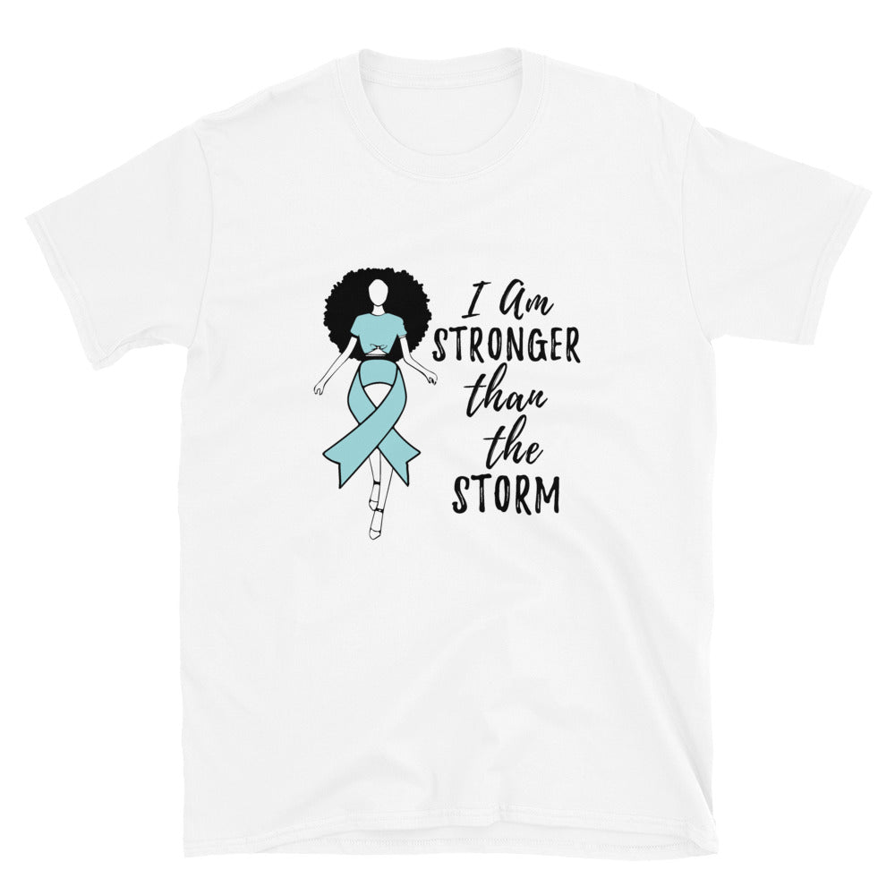 Queen Blue Ribbon 'Stronger Than The Storm' Tee - Alpha Dawg Designs