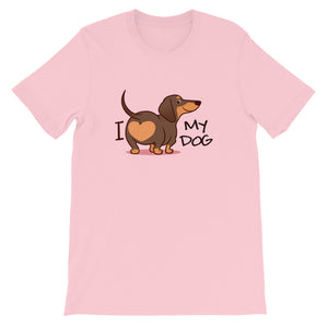 I Love My Dog Unisex T-Shirt - Alpha Dawg Designs