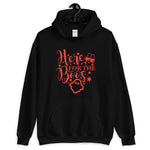 Here for the Boos Hooded Sweatshirt - Alpha Dawg Designs
