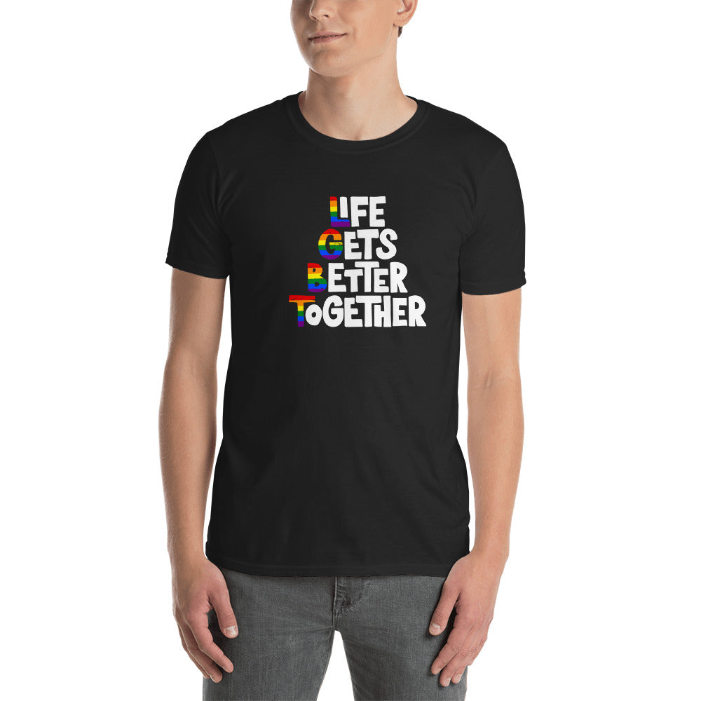 LGBT Unisex Short Sleeve Tee | LGBTQ Shirt | Gay Pride | Love is Love | Celebrate Diversity - Alpha Dawg Designs