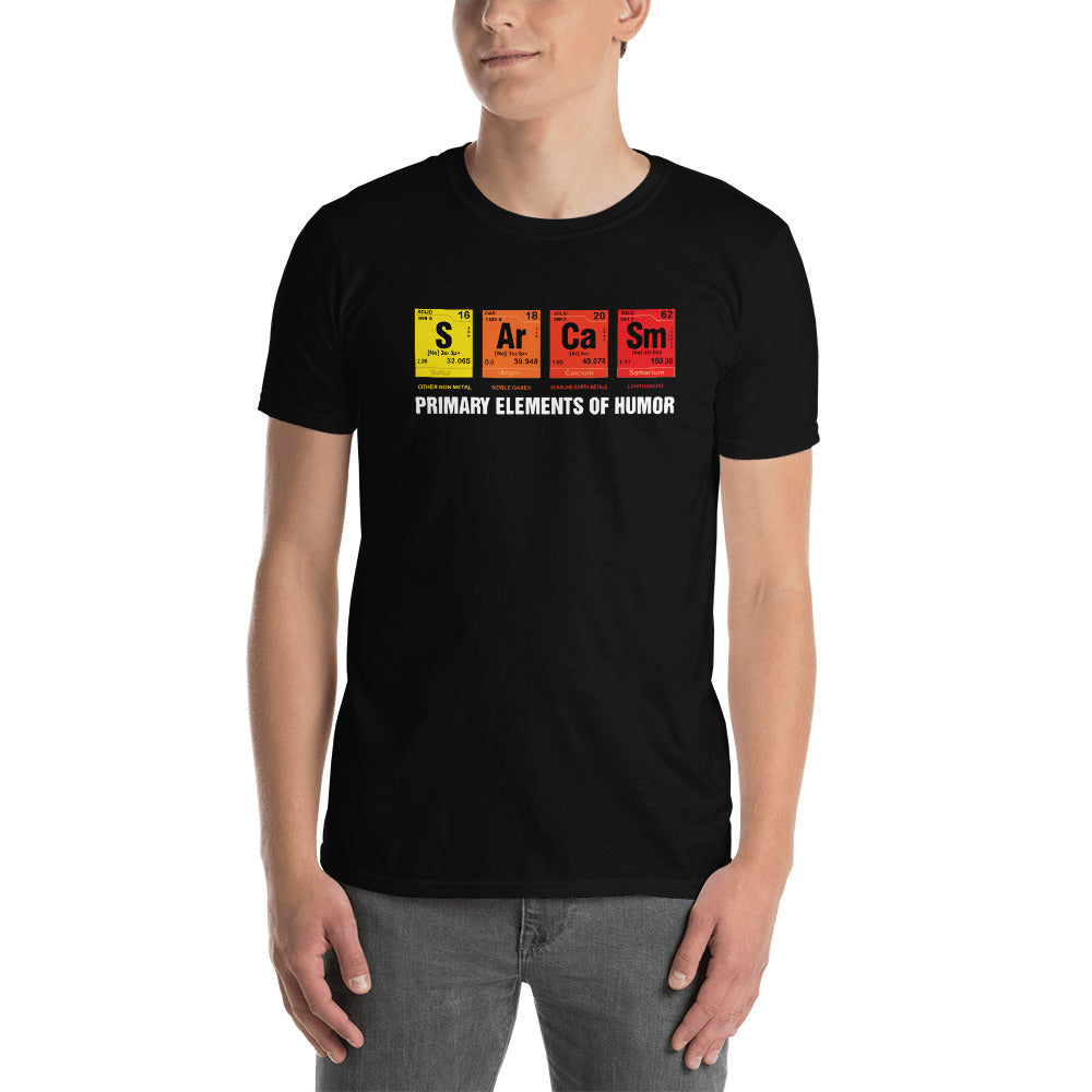 Sarcasm Elements Short-Sleeve Unisex T-Shirt | Funny Tee | Nerdy Tee | Graphic Tee | Popular Tee | Gift Tee | Science Tee - Alpha Dawg Designs