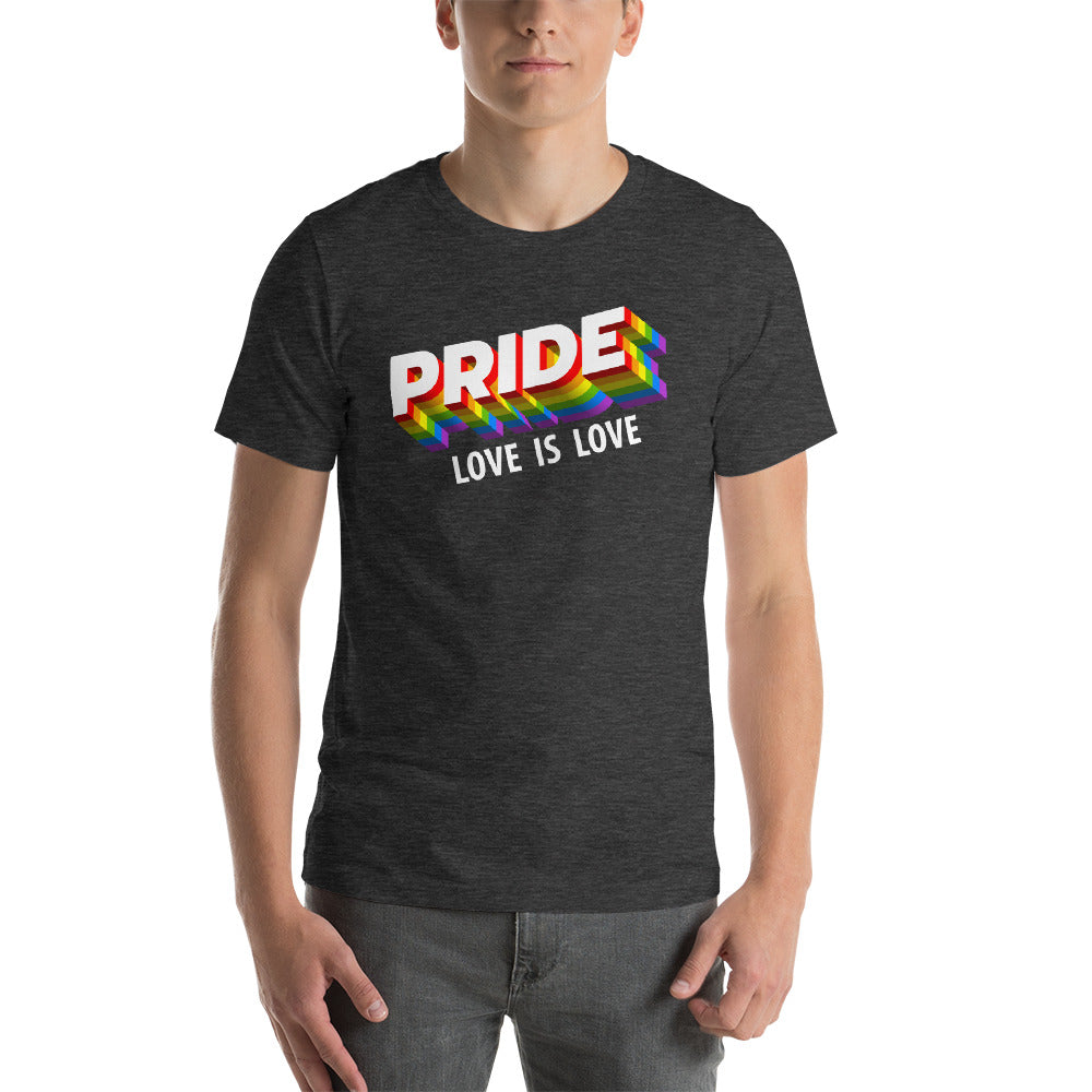 Pride Love Unisex Short Sleeve Tee - Alpha Dawg Designs