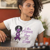Queen Purple Ribbon 'Stronger Than The Storm' Tee - Alpha Dawg Designs