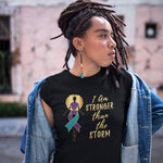 Queen Suicide Awareness Ribbon 'Stronger Than The Storm' Tee - Alpha Dawg Designs