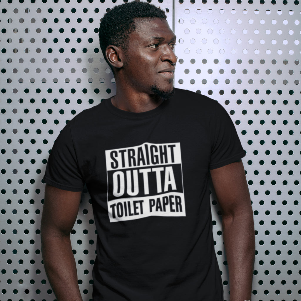 Straight Outta Toilet Paper Unisex T-Shirt - Alpha Dawg Designs